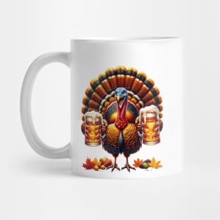 Let's Get Basted | Thanksgiving Turkey Drinking Beer Mug